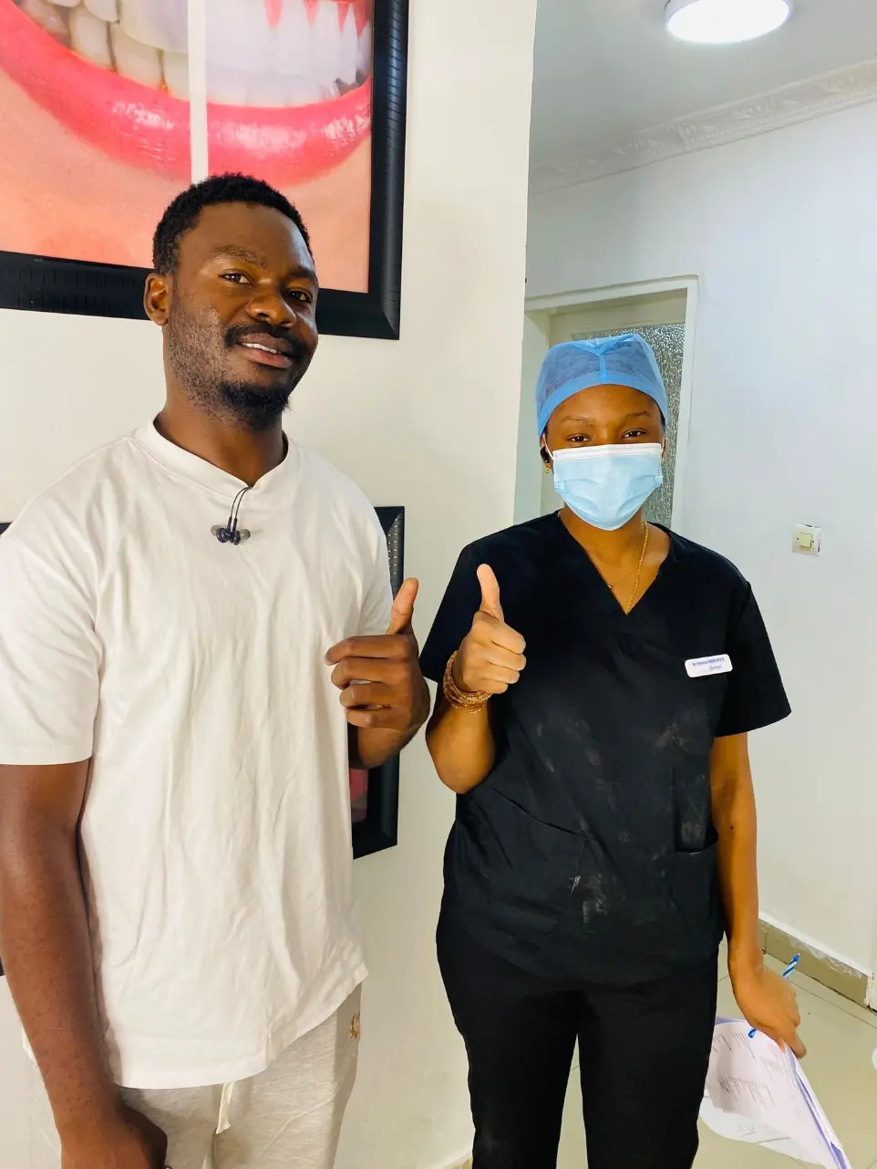 patient satisfait au cabinet dentaire du golf cdg